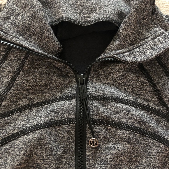 Lululemon gray zip up jacket - Picture 2 of 3